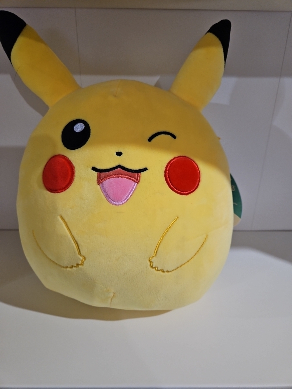 Squishmallows Pikachu Plush - Yellow with Red Cheeks
